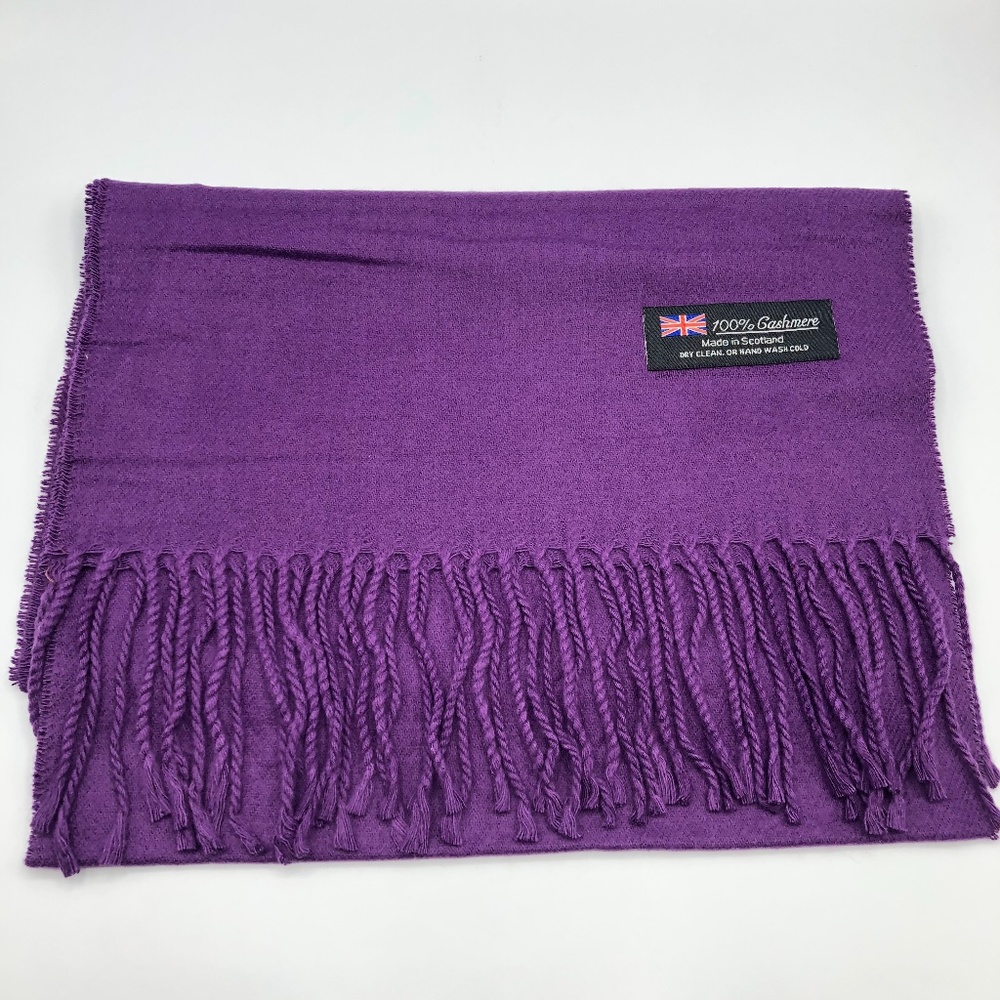 Purple Cashmere Scarf